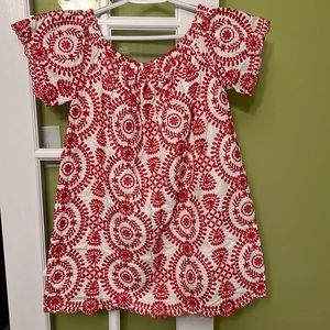Red and white Dress, Size Large